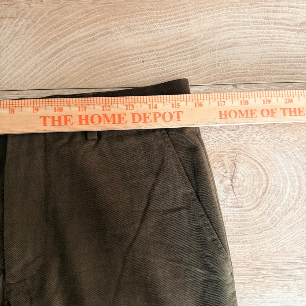 Banana Republic Dress Pants Mens 31x32 Brown Cotton Flat Front Straight Leg NWT - Picture 5 of 6